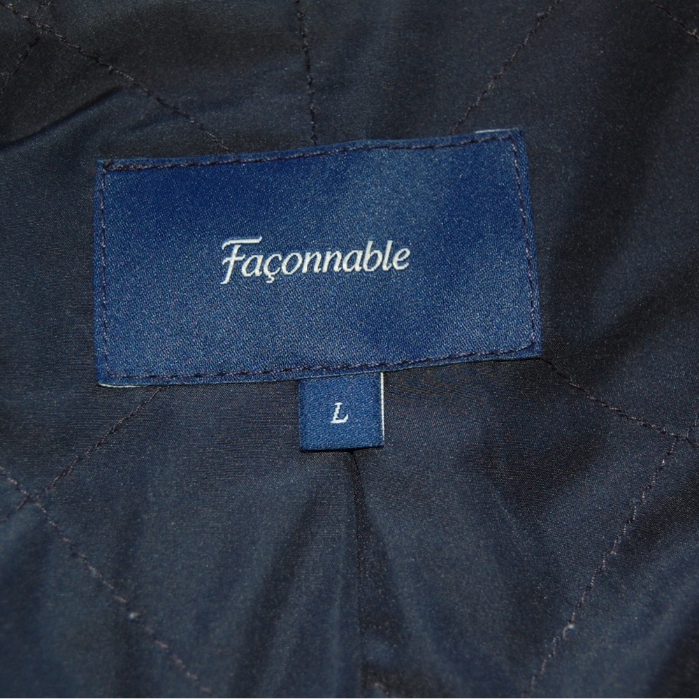 Faconnable Dark Blue Navy Men's Peacoat